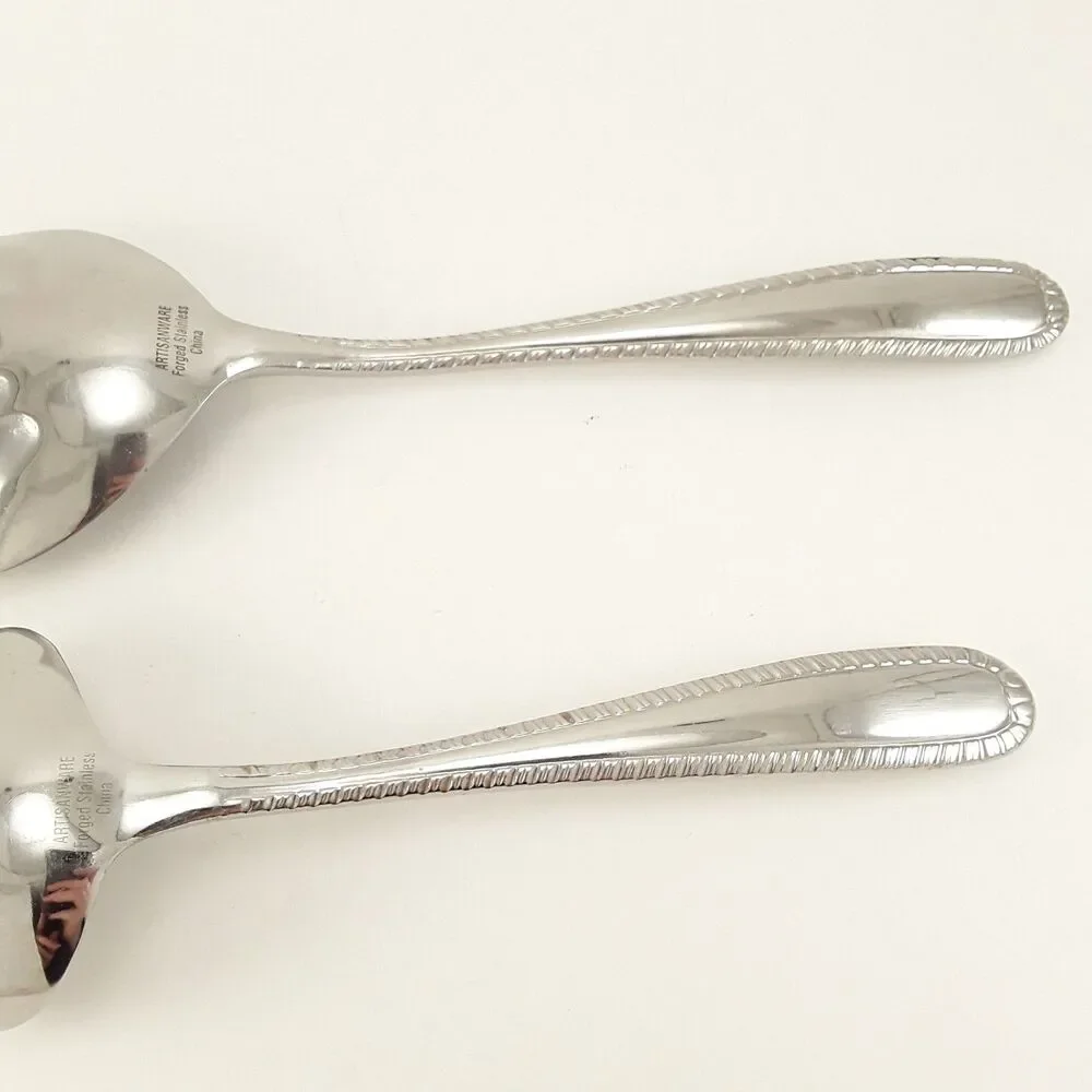 Gravy Ladle & Shell Serving Spoon, Savannah- Artisanware, Stainless Steel, scoop